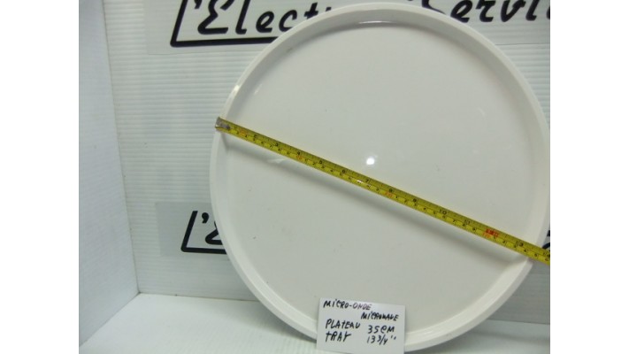 Microwave round  ceramic tray  13.75 inches